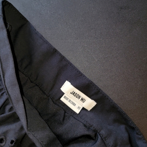 New Jason Wu Black Eyelet Peasant Midi Skirt XS - Picture 7 of 11